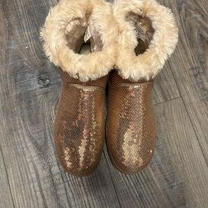 Sequin Fur-Lined Women's Boots